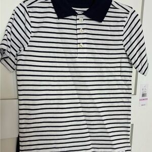 GAP Boys Navy & White Striped Polo Set